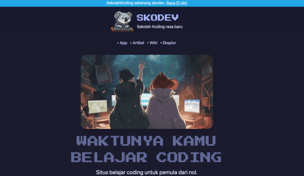 website belajar coding